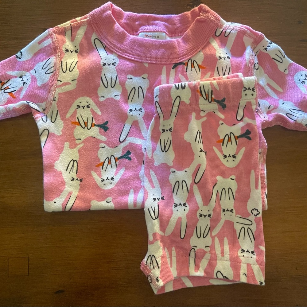 Hanna Andersson Toddler Easter Bunny Pajamas 90/3T